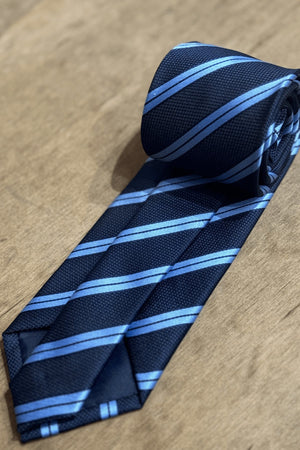 Tie - Navy/Light Blue