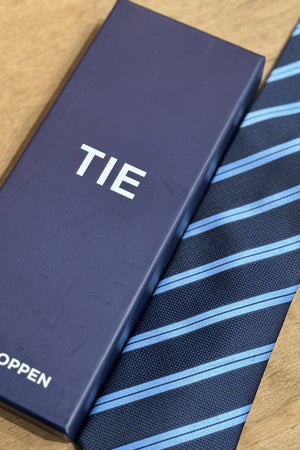 Tie - Navy/Light Blue