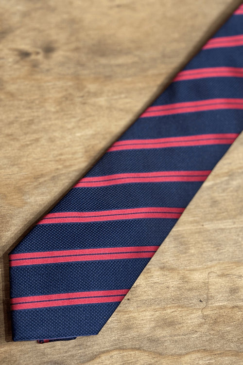 Tie - Navy/Red - TeeShoppen Group™