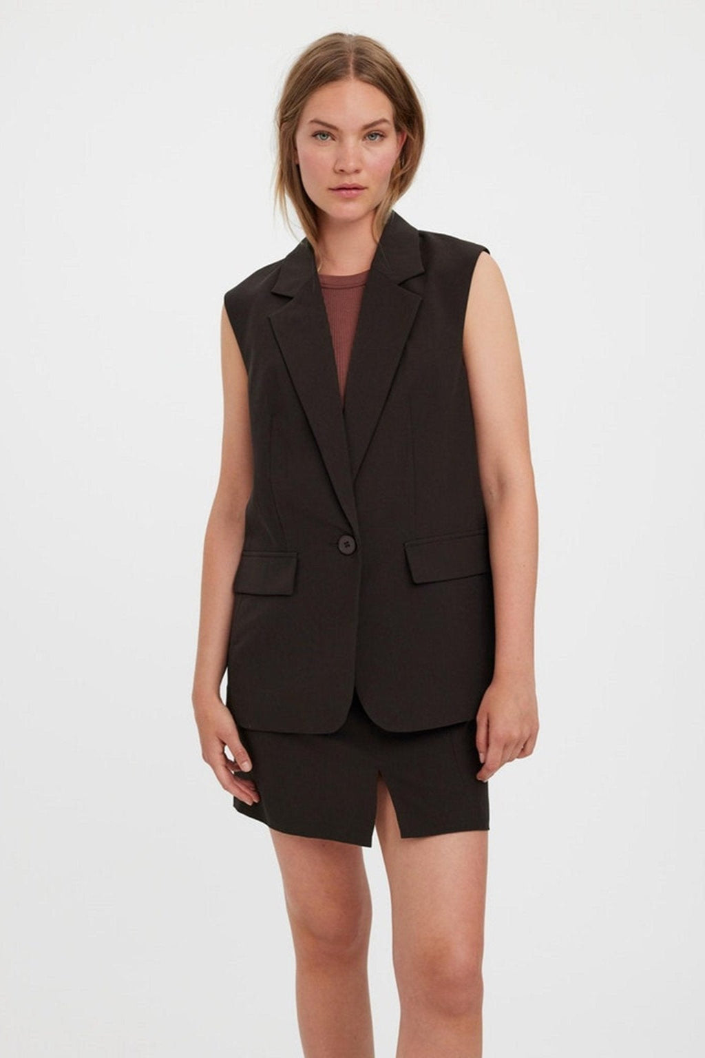 Gilet de blazer Troian - grain de café