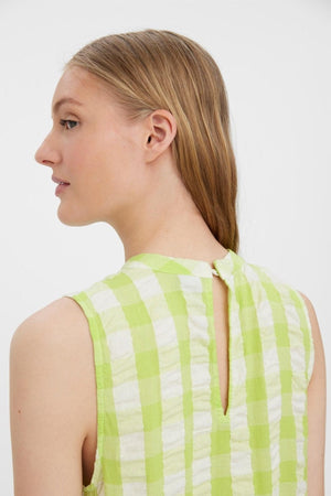 Robe highneck de veau Sody - Shadow Lime