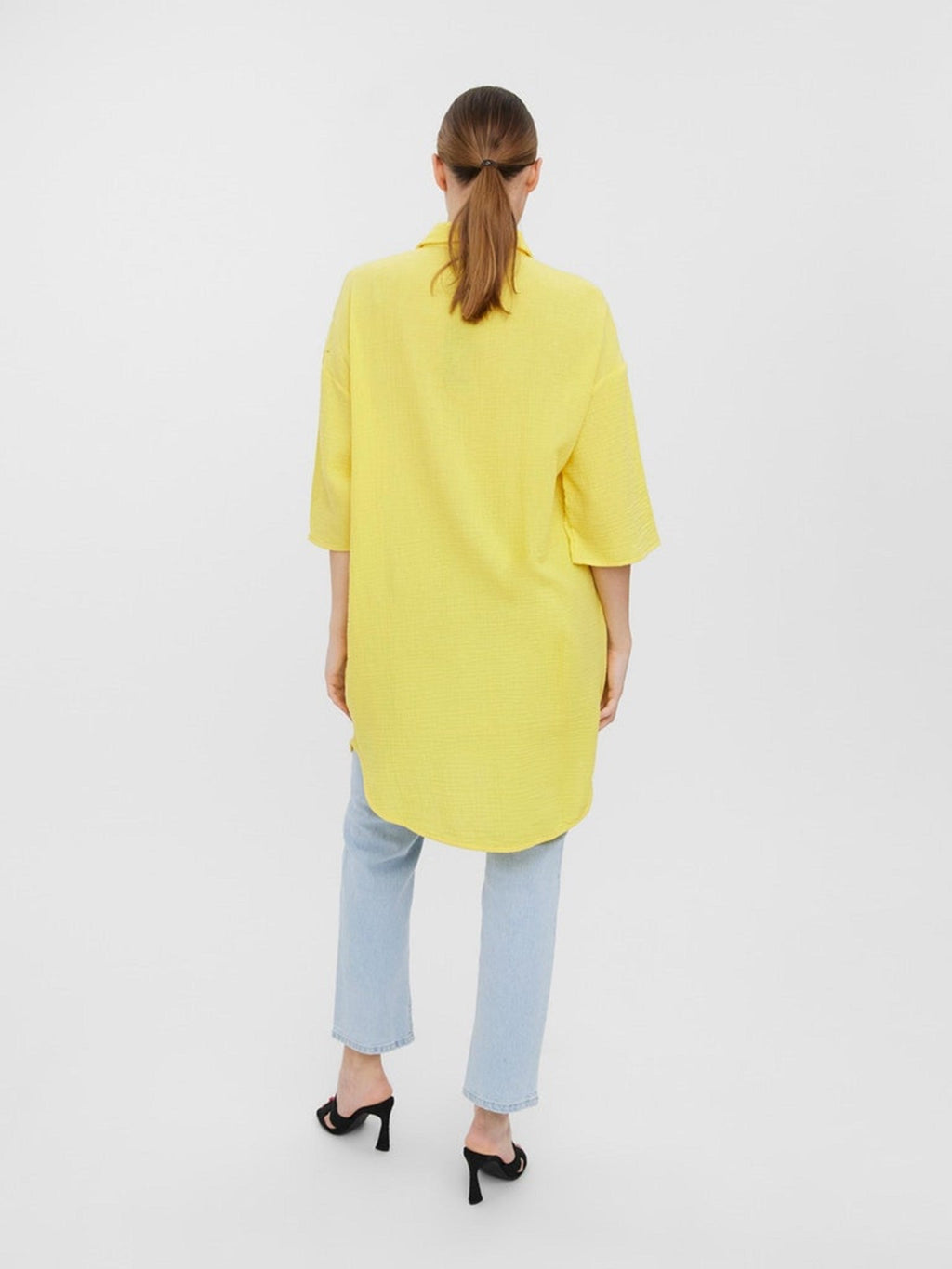 Natali 3/4 overshirt - Yellow