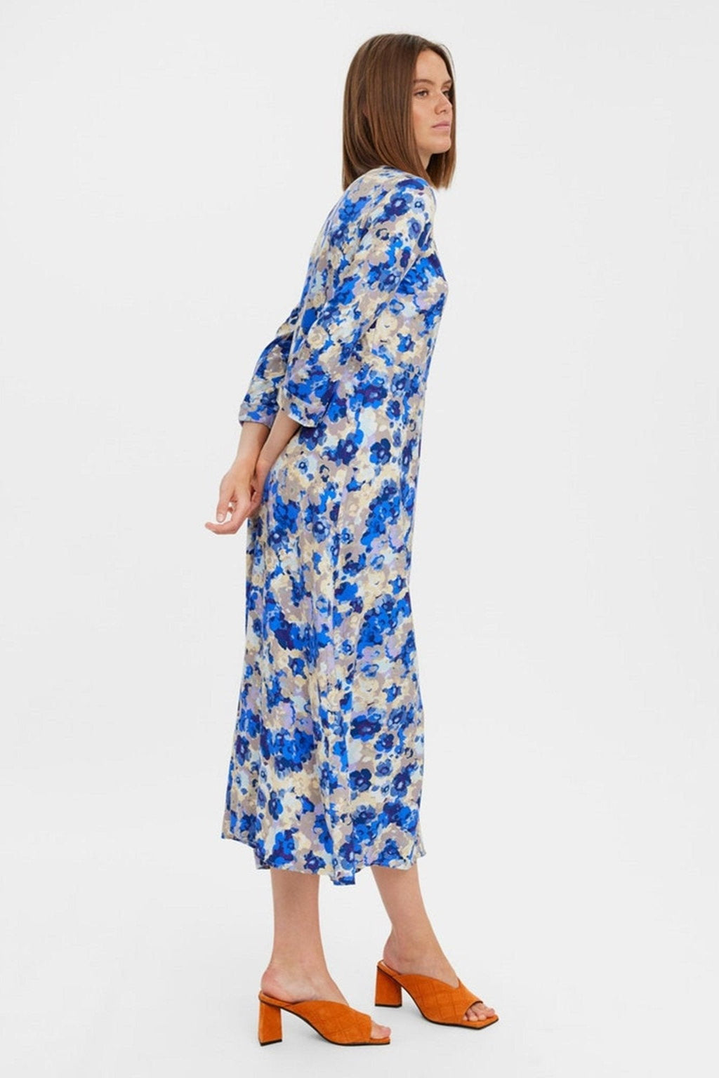 Robe de chemise Elly 3/4 - bleu nautique