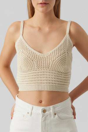Justine Cropped Top - bouleau
