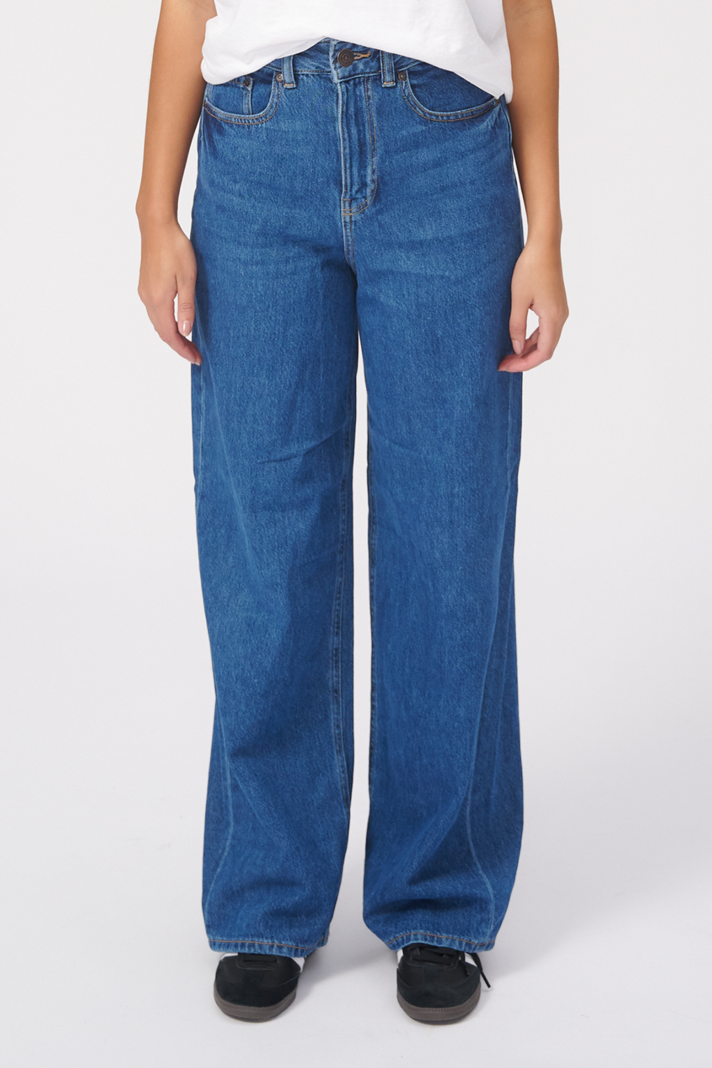 The Original Performance Wide Jeans - Medium Blue Denim