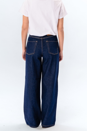 Le jean large de performance original - denim bleu foncé