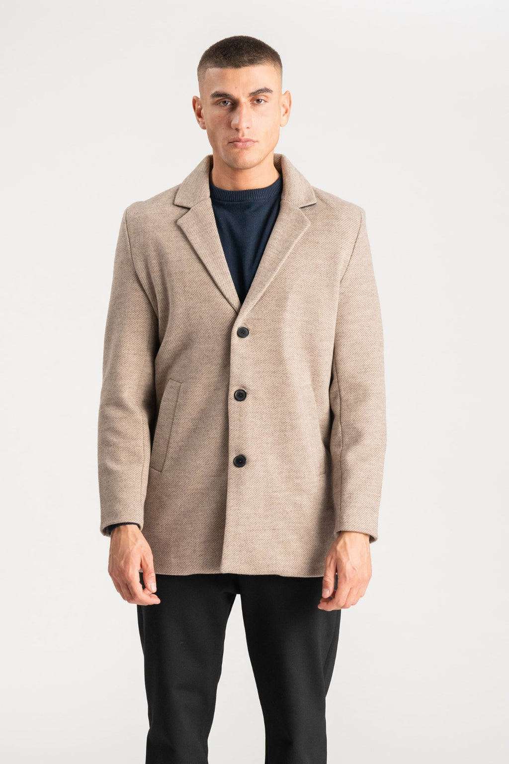 Manteau de laine - Sable