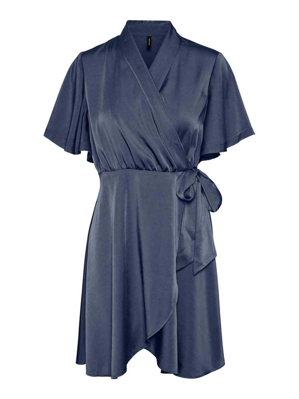 Robe enveloppante Amelia - Indigo vintage