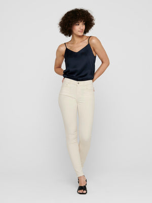 Blush Mid Jeans - Ecru - TeeShoppen Group™ - Jeans - ONLY