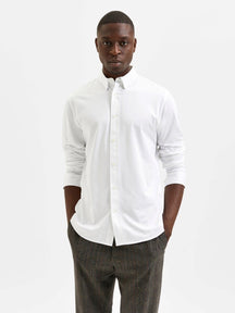 Charles Slim Shirt - blanc