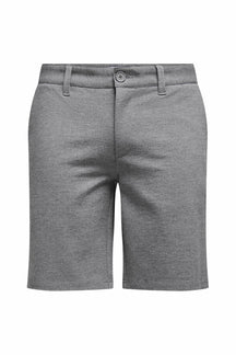 Shorts chino - gris marbré
