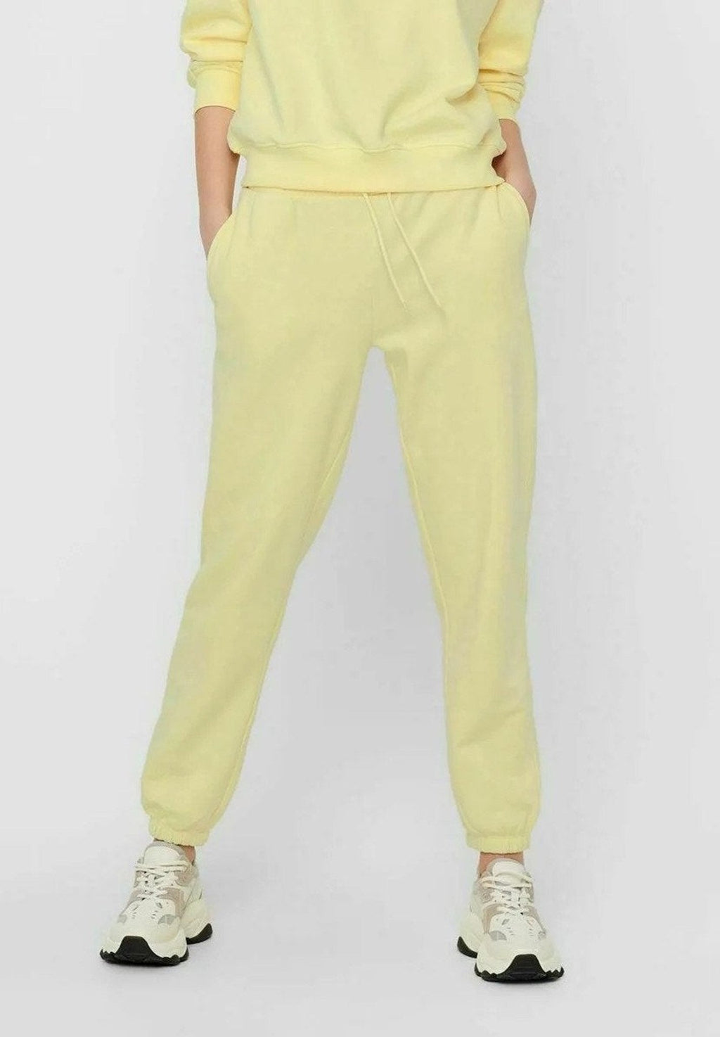 Comfy sweatpants - Pastel yellow