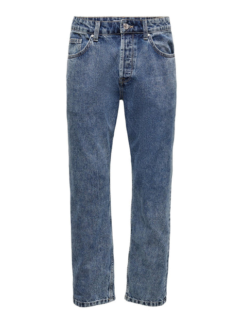 Edge Loose Jeans - Blue Denim - TeeShoppen Group™ - Jeans - Only & Sons