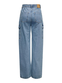 Hope High Waist Denim Jeans - Donim bleu foncé