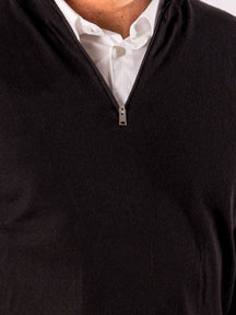 Liam half zip tricot - noir