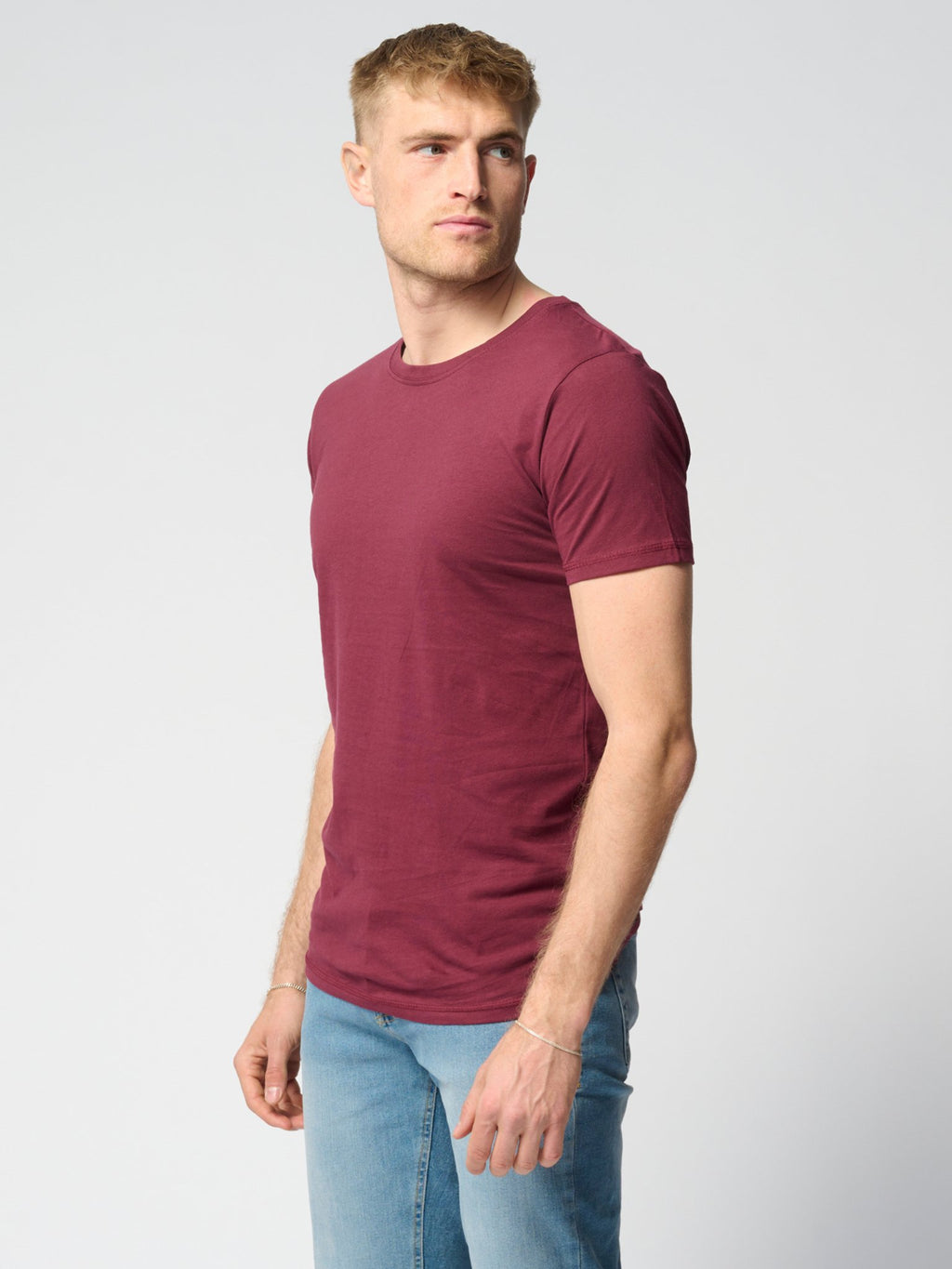 T-shirt musculaire - rouge bordeaux