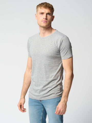 T-shirt musculaire - gris clair