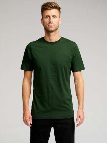T-shirt de base biologique - vert foncé