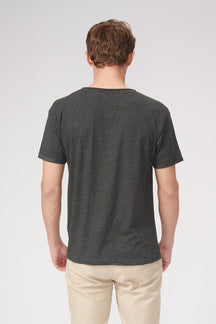 Raw Neck T-shirt - Dark Gray