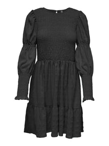 Robe de smock de Thalia - noir