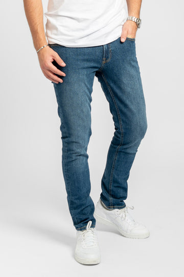 Le jean de performance original (Slim) - Denim bleu moyen