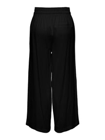 Pantalon de lin à taille haute de Tokyo - noir