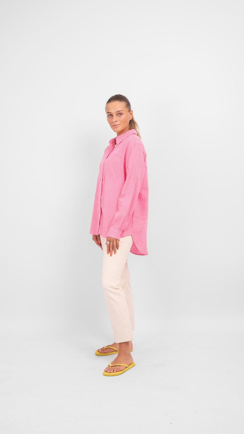 Shirt Tokyo en lin - Sachet Pink